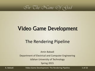 04. The Rendering Pipeline | PDF