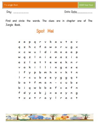 The Jungle Book 
KSSR Year Four  