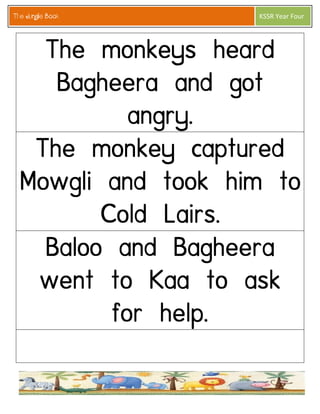 The Jungle Book 
KSSR Year Four  