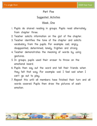 The Jungle Book 
KSSR Year Four  