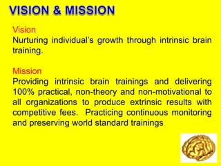Intrinsic Development VGENIUST for Schools Including ICT, Intrinsic & Vedic Math Training | PPTX