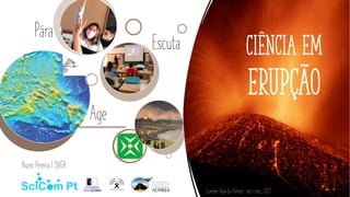 Nuno Pereira | OVGA
Ciência em
erupção
Pára
Age
Escuta
Cumbre Vieja (La Palma) – set. a dez., 2021
 
