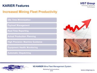 KARIER Features Increased Mining Fleet Productivity   