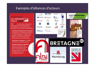 12
Exemples d’alliances d’acteurs
 