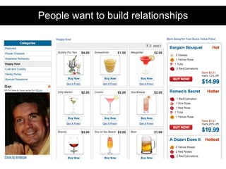 People want to build relationships 