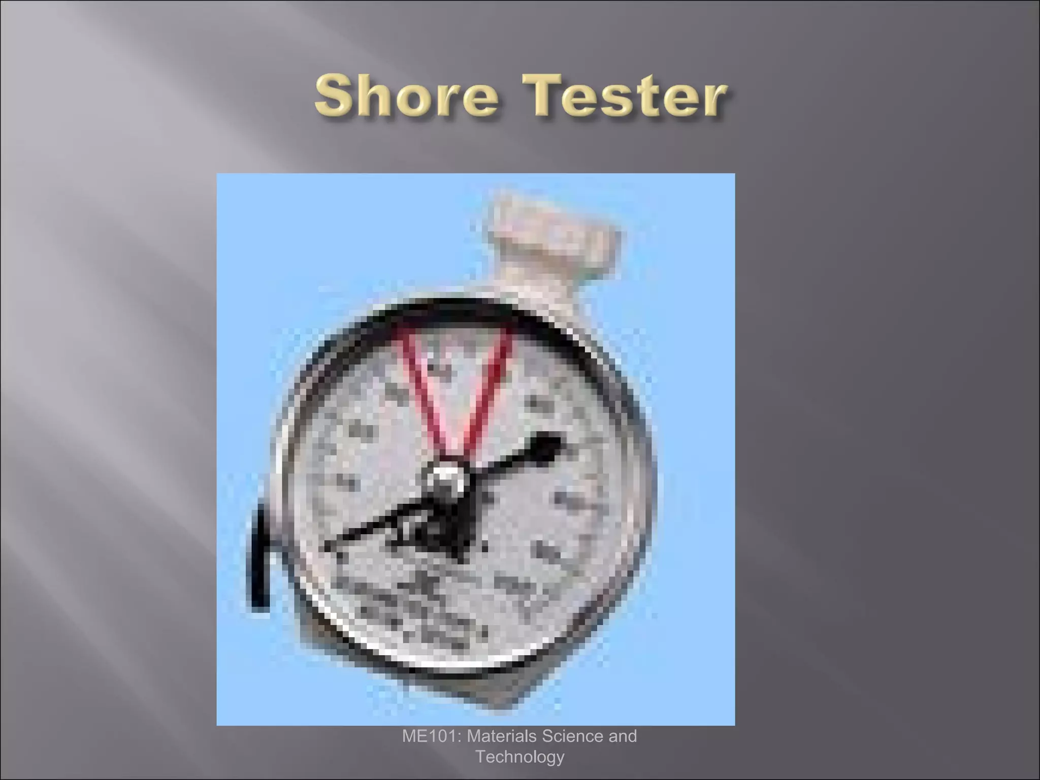 ME101: Materials Science and
Technology

 