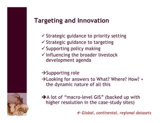 The use of VGT4AFRICA products—Some CGIAR examples