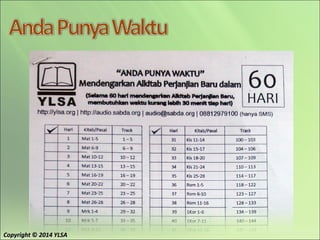 CopyrightCopyright ©© 2014 YLSA2014 YLSA
 