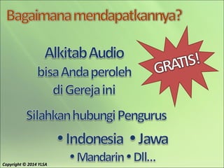 CopyrightCopyright ©© 2014 YLSA2014 YLSA
 