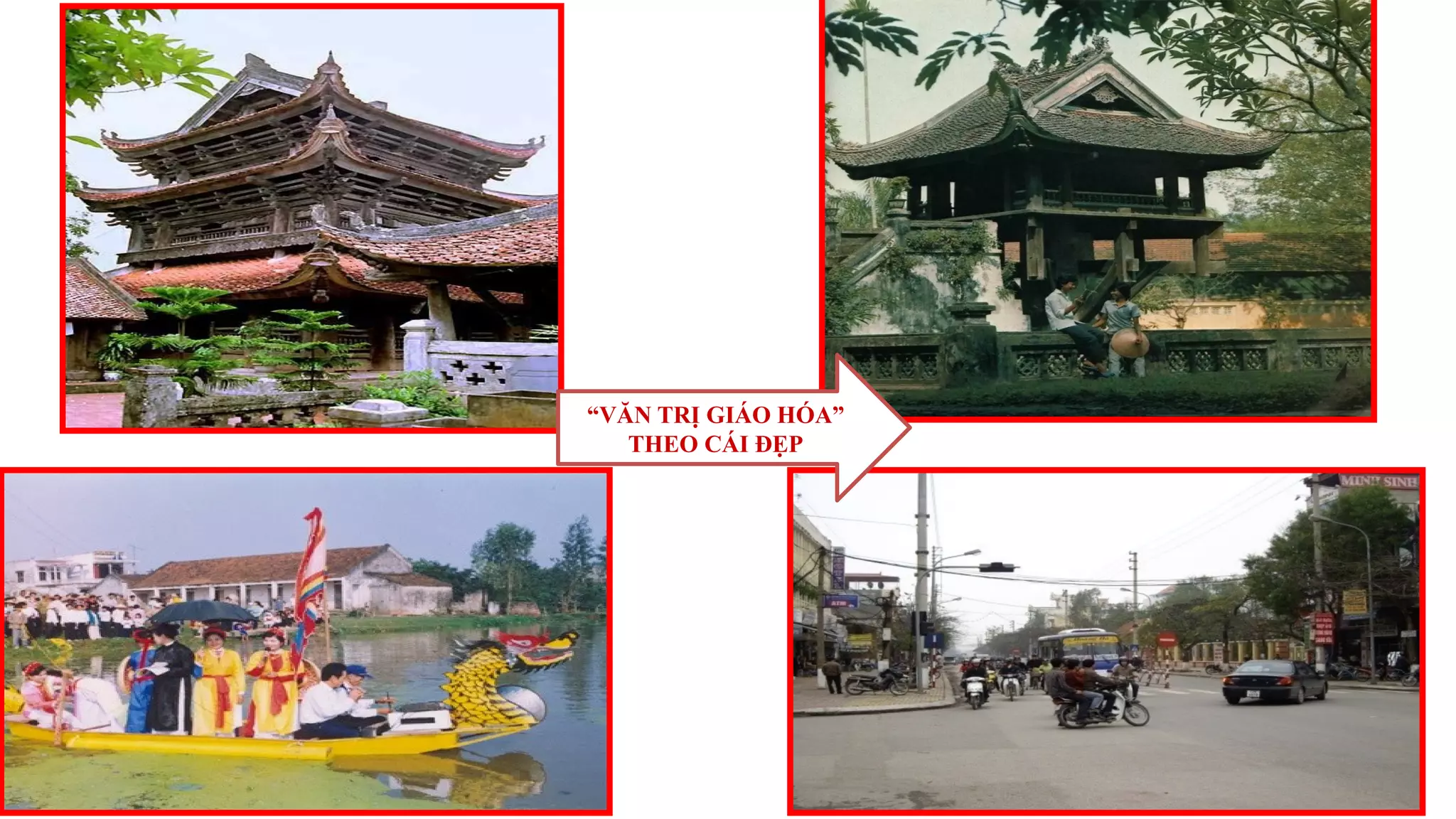 “VĂN TRỊ GIÁO HÓA”
THEO CÁI ĐẸP
 