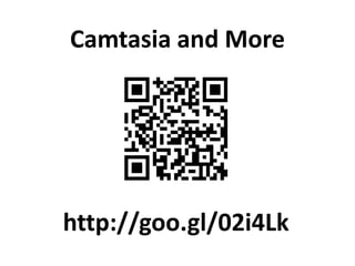 Camtasia and More
http://goo.gl/02i4Lk
 