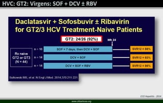 www.drbarbosa.org
CCO Hepatitis - 2014
GT2: 24/26 (92%)
 