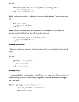 Vhdl introduction | PDF