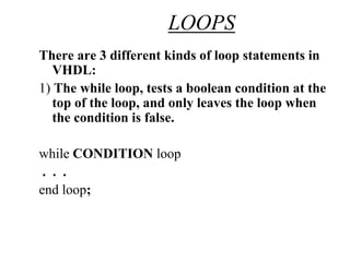 Introduction to VHDL | PDF