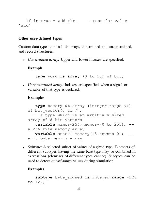 Vhdl