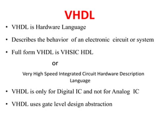 Vhdl | PPT