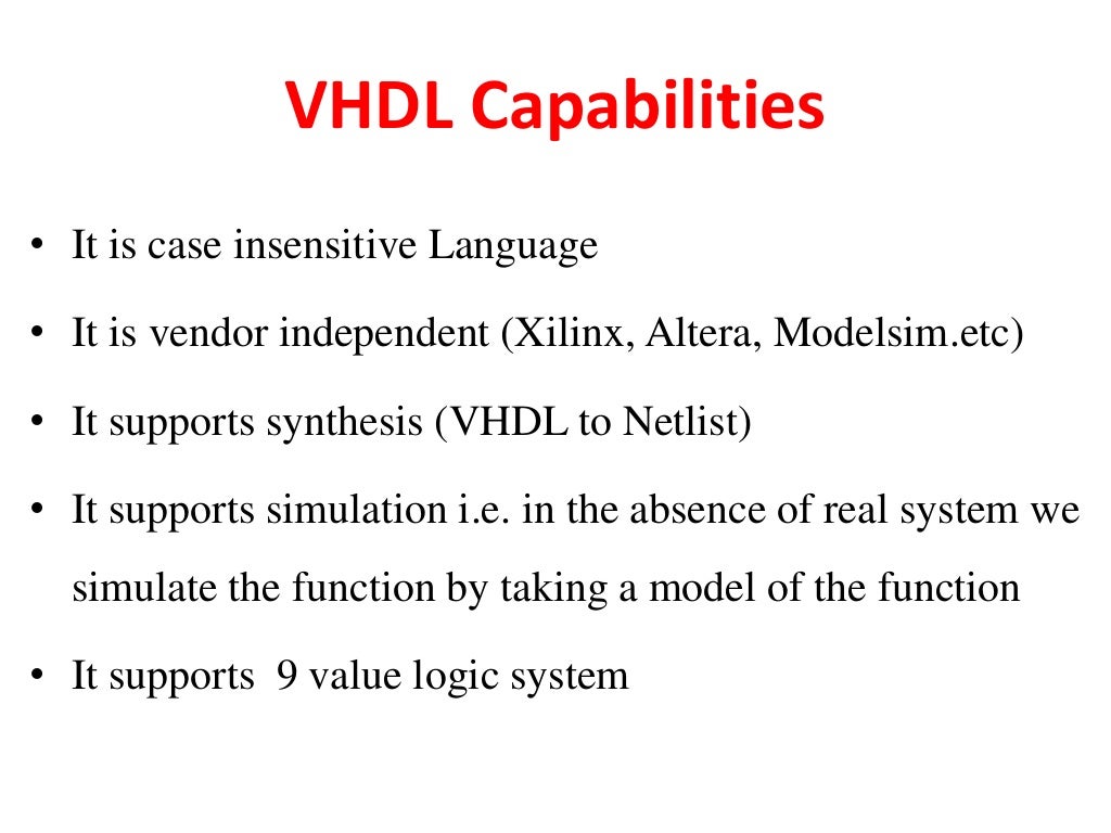 Vhdl