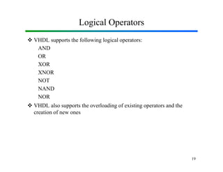 Vhdl Conditional Operators Vhdl 1 ppg | PDF