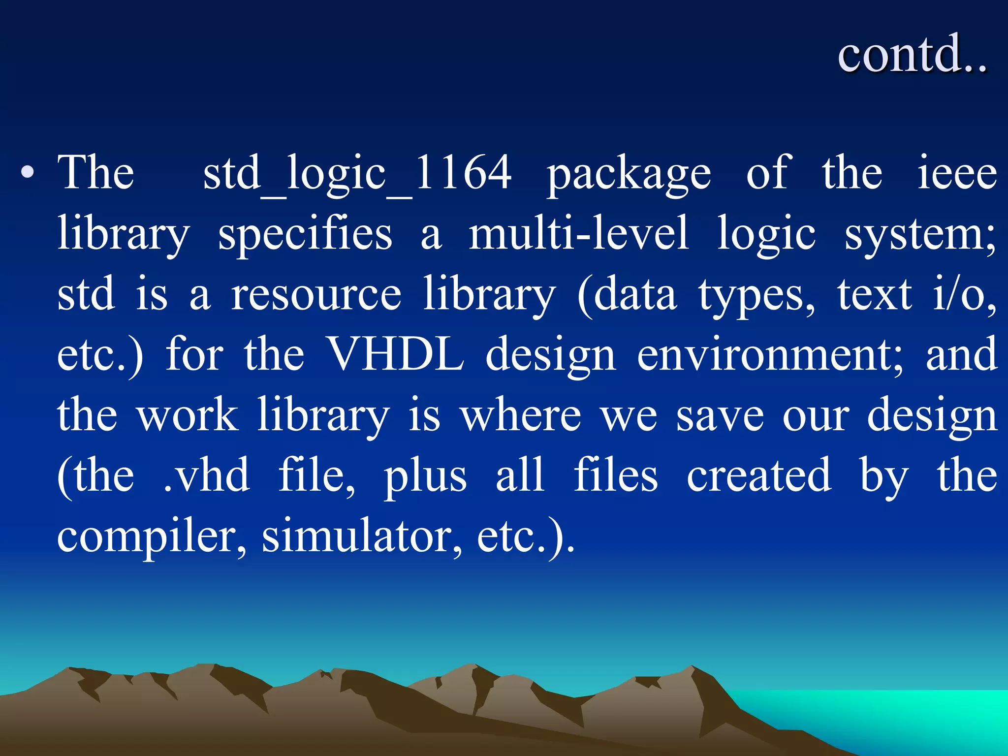 VHDL-PRESENTATION.ppt | Programming Languages | Computing