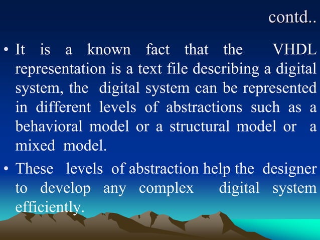 VHDL-PRESENTATION.ppt | Programming Languages | Computing