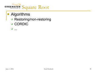 VHDL Packages, Coding Styles for Arithmetic Operations and VHDL-200x ...