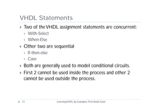 Learning vhdl by examples | PDF