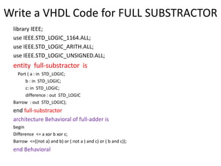 Vhdl programming | PPT