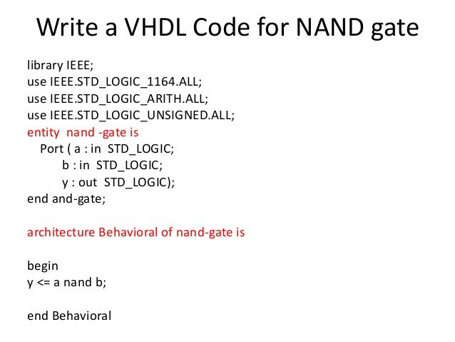 Vhdl programming