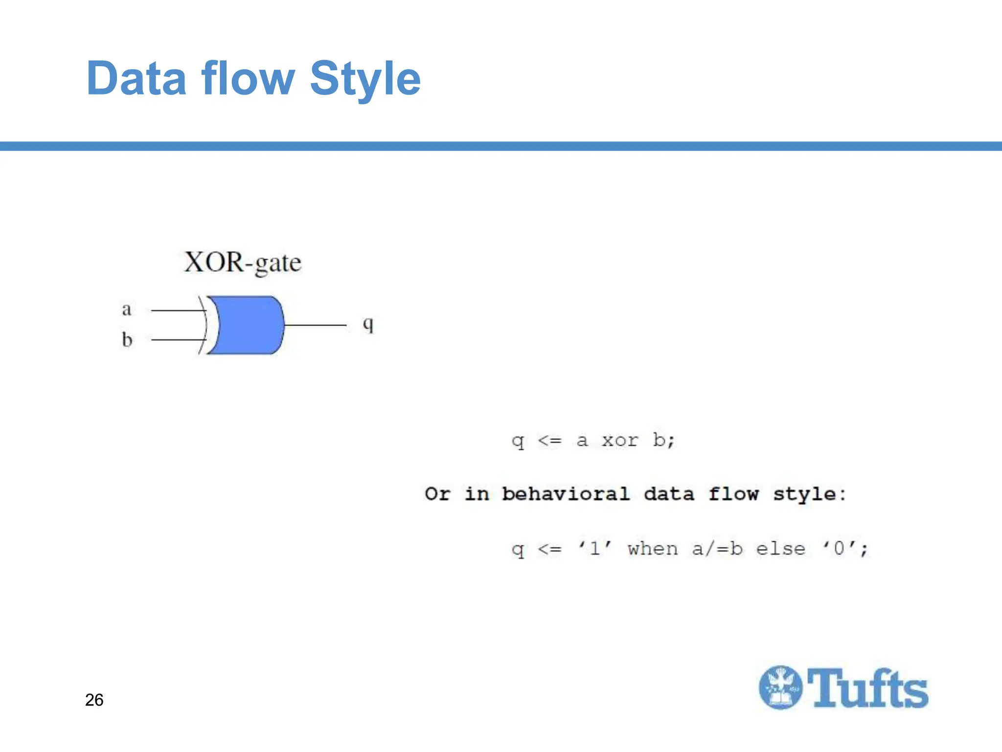26
26
Data flow Style
 