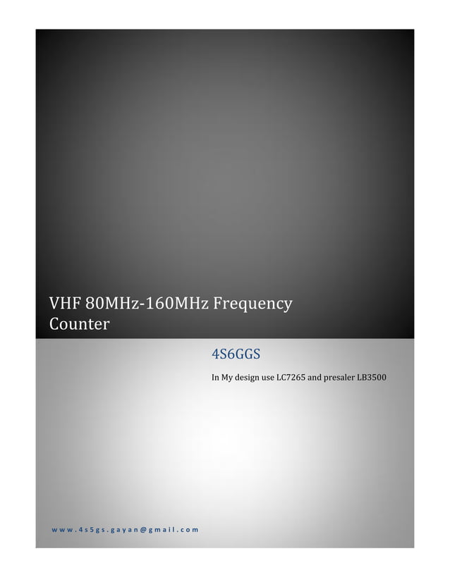 frequency counter PDF