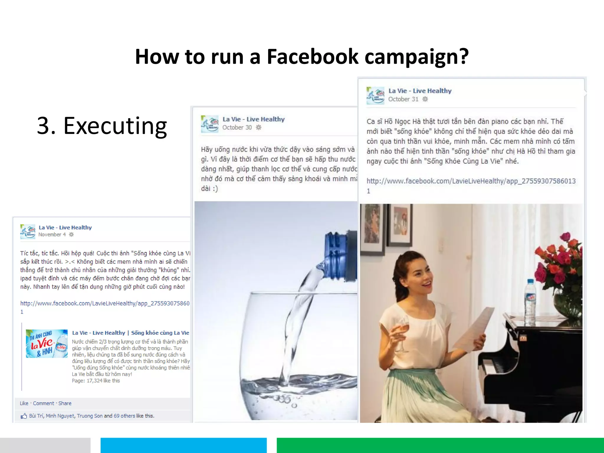 VHT
        How to run a Facebook campaign?

3. Executing
 