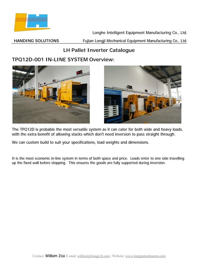 Lh pallet inverter catalogue PDF