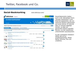 Twitter, Facebook und Co.