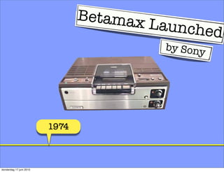 VHS vs Betamax - Listen to Customer | PDF
