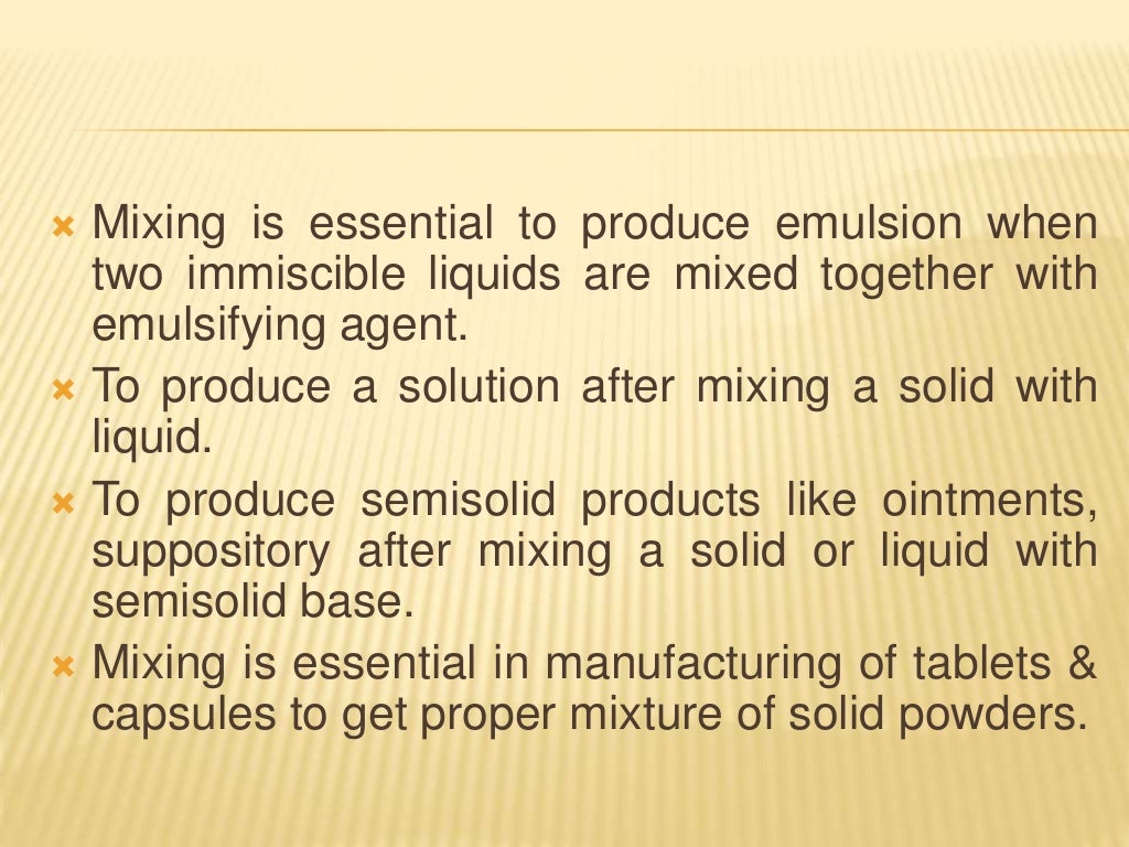 Pharmaceutical Mixing & Homogenization