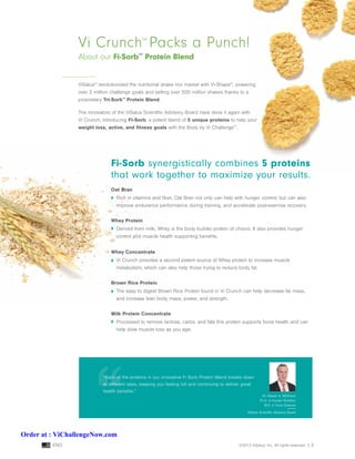 Visalus shake nutrition information