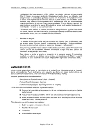 VI. La industria textil y su control de calidad | PDF