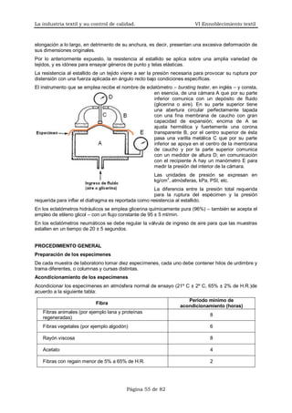 VI. La industria textil y su control de calidad | PDF