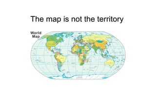 The map is not the territory
 