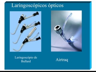 Laringoscópicos ópticos Laringoscópio de Bullard Airtraq 
