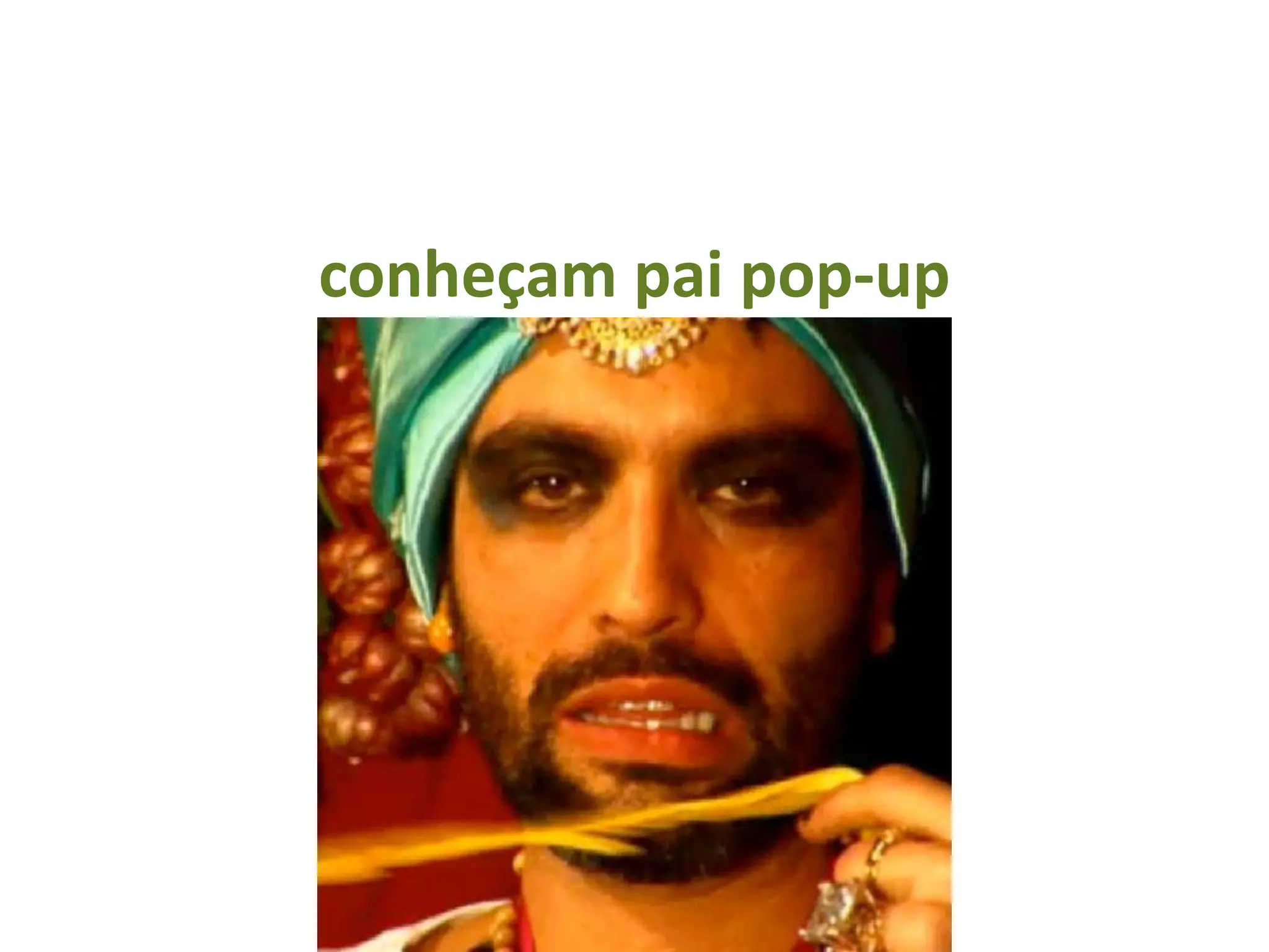 conheçam pai pop-up