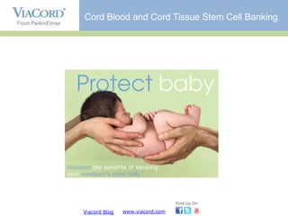 Cord Blood and Cord Tissue Stem Cell Banking




Discover the benefits of banking
your newborn’s stem cells.




                                      Find Us On

     Viacord Blog   www.viacord.com
 