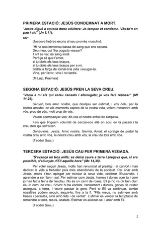 Via crucis 2013 teodor suau (1) | PDF