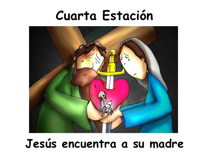 Cuarta Estación <ul><li>Jesús encuentra a su madre </li></ul>