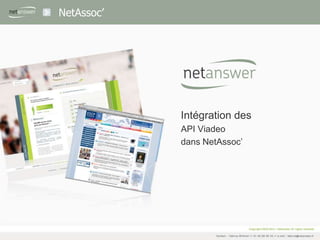 Un accès direct aux informationsViadeo à travers son CRM avec des API normalisées.