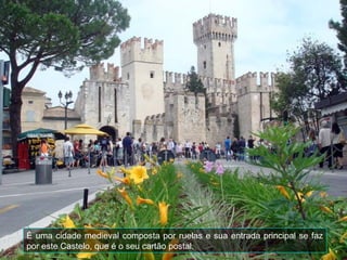É uma cidade medieval composta por ruelas e sua entrada principal se faz
por este Castelo, que é o seu cartão postal.
 
