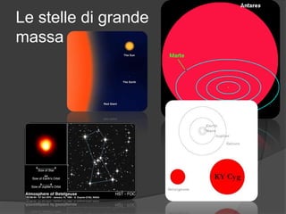 Le stelle di grande
massa
 