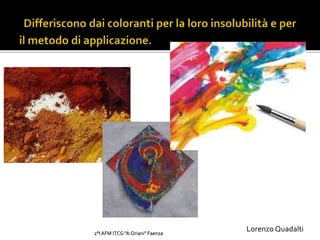 2°I AFM ITCG "A.Oriani" Faenza
Lorenzo Quadalti
 