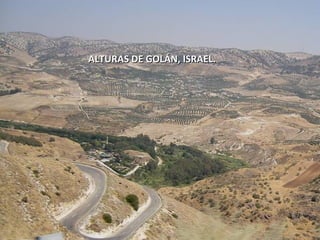 ALTURAS DE GOLÁN, ISRAEL.




miércoles 5 de diciembre de 2012                          66
 