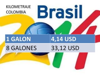 KILOMETRAJE COLOMBIA